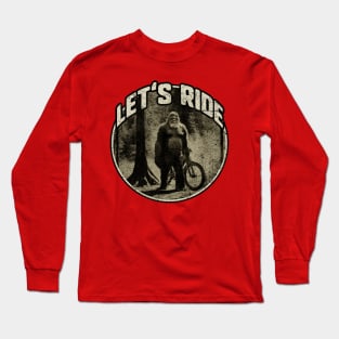 Let's Ride Bigfoot Bike Rider Long Sleeve T-Shirt